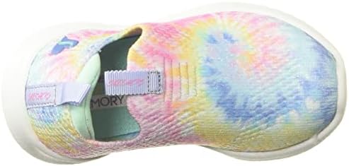 Skechers Kids Girls Ultra-Flex Groovin Vibes Sneaker, Blue/Multi, 5 Toddler | Image 4