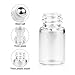 Wresty 25 Pcs Clear Glass Mini Roll On Bottles Empty Essential Oil Roller Ball Bottles Perfume Lip Blam Cosmetic Sample Vials Roller Glass Bottles Container With Black Cap (3ml)