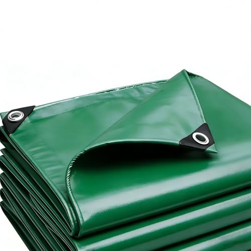 Lona Remolque 135 x 180 cm Máximo Rendimiento - Duradera Resistente a Los Rayos UV Desgarros, Multiusos, Impermeable Lona de Protección Toldo para Muebles Leña, Verde