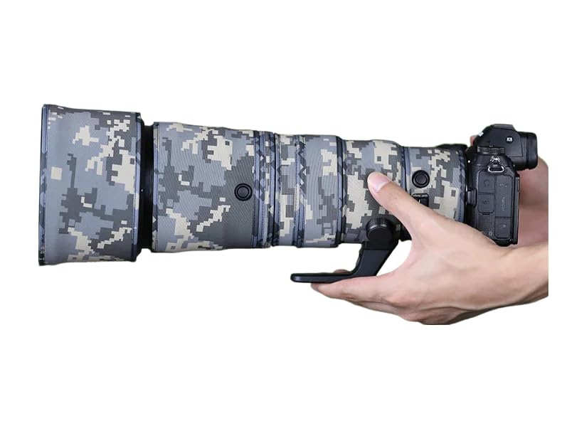 CHASING BIRDS Camouflage Waterproof Lens Coat for Nikon Z 600mm f/6.3 VR S Rainproof Lens Protective Cover (Digital Camouflage, with 1.4X and 2.0X TC)