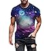 Générique Nouveau Mode Tee Shirt Manche Court Imprimé Ciel éToilé Tees Haut Chemise Tops Quality Merchandise Streetwear Pull Oversize Friends Pas Cher Blanc Noir Shirt Pour le sport Blouse Pas Cher