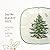 Spode Christmas Tree Sculpted Square Dish - 5.5" Festive Serving Bowl for Holiday Appetizers, Christmas Desserts, Seasonal Snacks, Winter Table Décor - Fine Earthenware - Christmas Tableware
