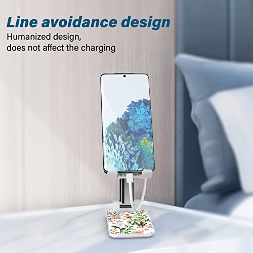 Image of Foldable Phone Stand for Desk?Angle of View Adjustable Cell Phone Stand?Phone Holder for Desk /ipad Stand ?Suitable for iPhone, Samsung and Other Smart Phones Desk Accessories Phone Holder