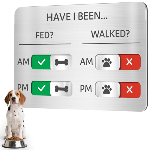 Panneau de rappel d'alimentation pour chien et suivi des animaux
