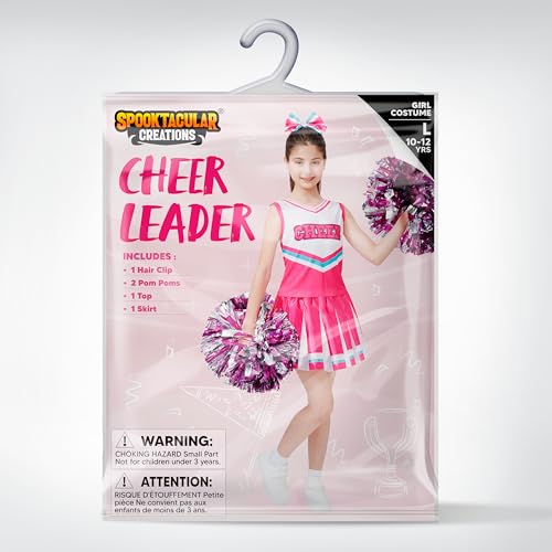 Spooktacular Creations Girl Pink Cheerleader Costume thumb #5