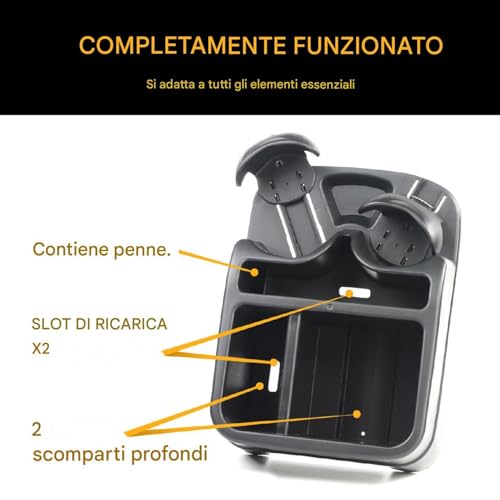 Boite de rangement siege auto a compartiments modulables - 8