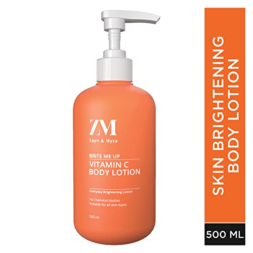 Image of ZM Zayn & Myza Vitamin C Body Lotion, Glow Reviving & Skin Brightening, Shea butter, 500ml