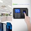 Diseleri Employee Time Clock, Clocking in Machines for Small Business, Fingerprint Punch Card Machine with 2.4 TFT LCD Fingerprint Password, Checking-in Recorder for Business Scanner with 8G U-Disk #1