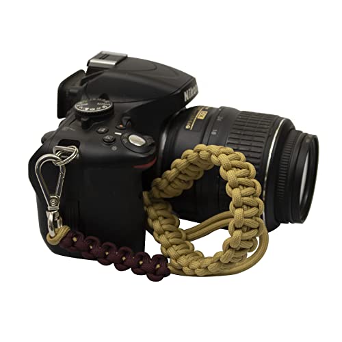 Image of Paracord Wrist | Camera Strap for Robust Hand Grip To Hold All DSLR Camera | Heavy gear | Binocular -Alloy camera strap