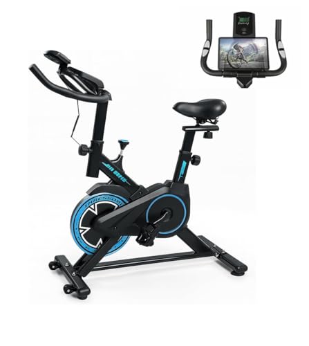 Bicicleta Spinning Ergometrica New Speed Q20 – Silenciosa, Suporte Ipad, Compacta, Ideal para Treino em Casa e Emagrecimento