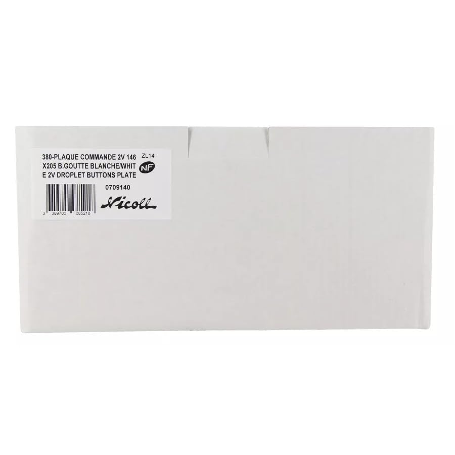 Nicoll - Plaque de Commande Goutte Blanche 380 - SASPL0709140