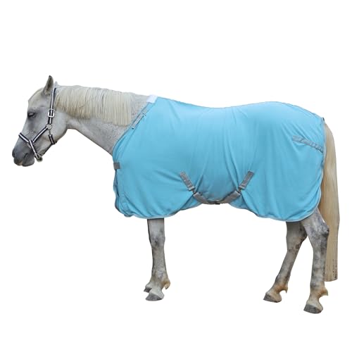 Gallopoff Horse Fleece Cooler Blanket Liner 300g Lightblue