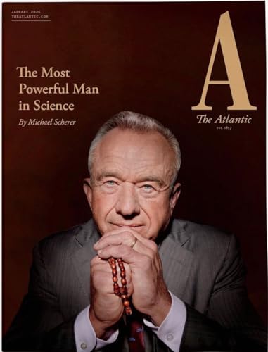 The Atlantic Magazine January 2026 : The Most Powerful Man in Science + Free Tomte Elf Gnome Doll Green image 3