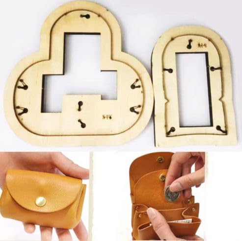 Amazon.co.jp: 機能的なお財布の抜き型 パンチ 型紙 レザークラフト