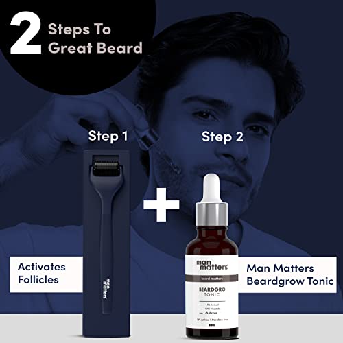 Man-Matters-Advance-Derma-Roller-for-Men-with-Premium-Design-For-Scalp-Beard-540-Micro-05mm-Titanium-Alloy-Needles-Reduces-Hair-Fall-Stimulates-Hair-Follicles-Safe-Easy-Effective-To-Use