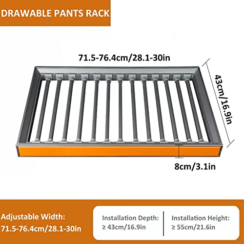 Perchero ajustable multifuncional para pantalones abrigos y armarios 8