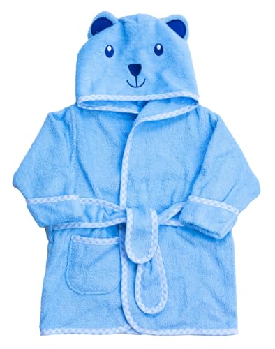 Image of Spasilk 100% Cotton Hooded Terry Bathrobe with Booties