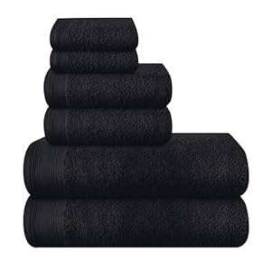 Ultra Soft 6 Pack Cotton Towel Set,...