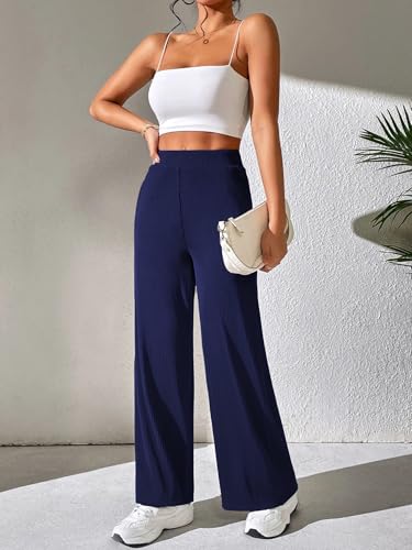 Image of GRECIILOOKS Women's Parachute Cargo Pants - High Waist Flared Korean Trousers| Trendy Casual Wear for Daily & Travel Use (Available in Plus Size)