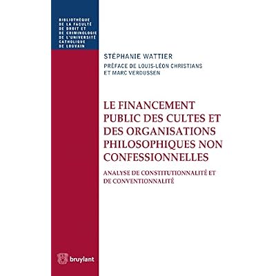 Le financement public des cultes et des organisations philosophiques non confessionnelles