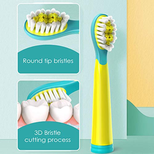 AGARO REX Brush Head Refill Set of 2 Pcs (Blue and Yellow) - Image 2