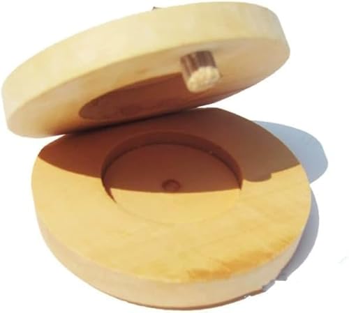 Kastagnetten aus Holz, Schlaginstrument, Hand-Finger-Kastagnetten, Holz-Kastagnetten, Klassenzimmer, DIY, Rhythmus, Musik, Musikinstrument, Volks- und Welthandpercussion, 2 Stück