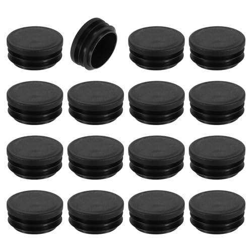 uxcell Round Plastic Plug,40mm(1.57") OD Furniture Leg Pipe Insert 16Pcs