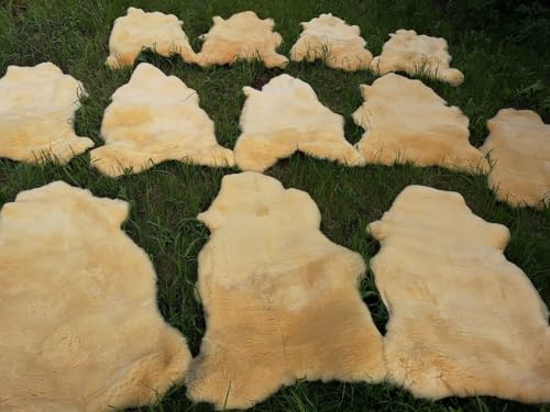 Provellus Real Sheepskin Lambskin Baby Fur Relugan 30 cm Round