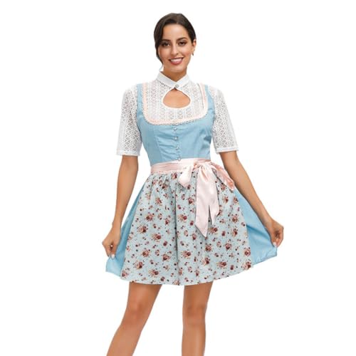 Traje tradicional tirolés de algodón para lucir elegante en el Oktoberfest y fiestas