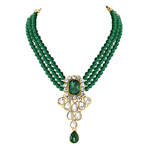 Image of Peora Crystal Faux Pearl Jewellery Gift Set for Women