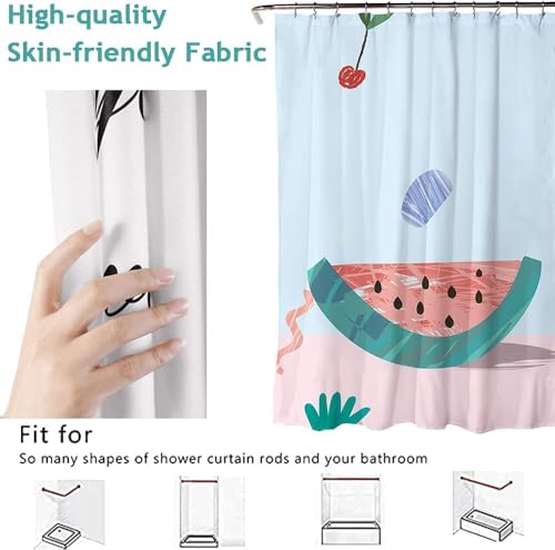 Rideau de douche imperméable en polyester anti-éclaboussures 180 x 180 cm
