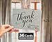 Wedding Thank You Cards - Rose Gold Foil Stamped Letterpress - 36 Cards Plus Envelopes - From the New Mr & Mrs Design