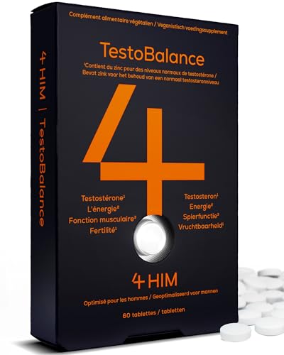 Fonction Musculaire et Tonus Masculin avec 4 HIM TestoBalance 60 Comprimés - 4