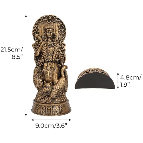 Estatua Freya Diosa Nórdica Figura Decorativa de Resina miniatura 2