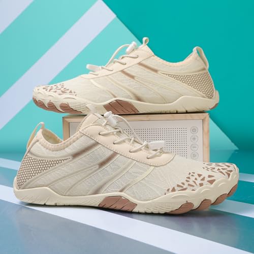 Image of Hiking Barefoot Shoes for Women Men Breathable & Non-Slip Athletic Barefoot Wide Toe Water Shoes Lightweight Perfect for Walking,Running,and Swimming