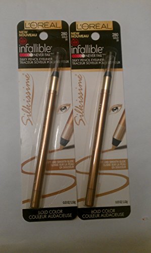 Loreal Paris Infallible Silkissime Gold Eyeliner -- 2 per case.