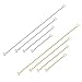 925 Sterling Silver & 14K Gold 1" 2" 3" 4" 5" 6 Inches Women's Very thin 1mm Necklace Extender
