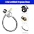 2 Feet Propane Grill Regulator and Hose,QCC1 Universal Regulator Hose Fire Pit Grill Heater Propane Hose Replacement Parts for Most Fire Pit Table and LP Gas Grill Heater,3/8" Female Flare Nut