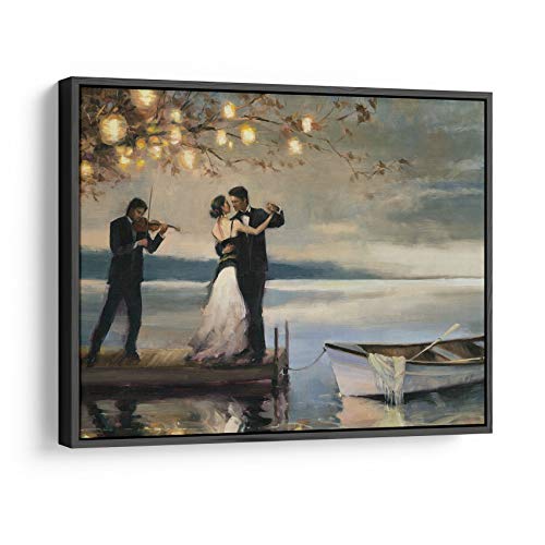 Gothic Romance Canvas Wall Art, Dark Fantasy Couple Wall Decor,