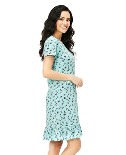 Image of ARIEL Cotton Knee Length Regular Fit Nighty for Womens | Night Dress | Long Tees (Pack of 3)