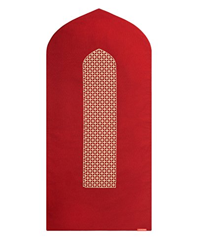 Mashrabiya arch-shaped prayer mat rug