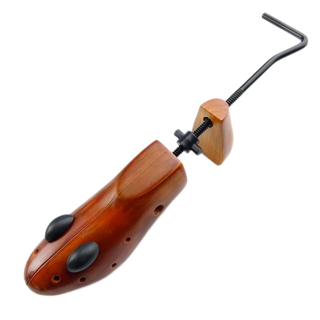 2-częściowe, dwukierunkowe, drewniane prawidła do butów dla mężczyzn i kobiet, regulowane, rozszerzające buty, stojak modelowania(White-patch Five-pointed Star4,34-38)