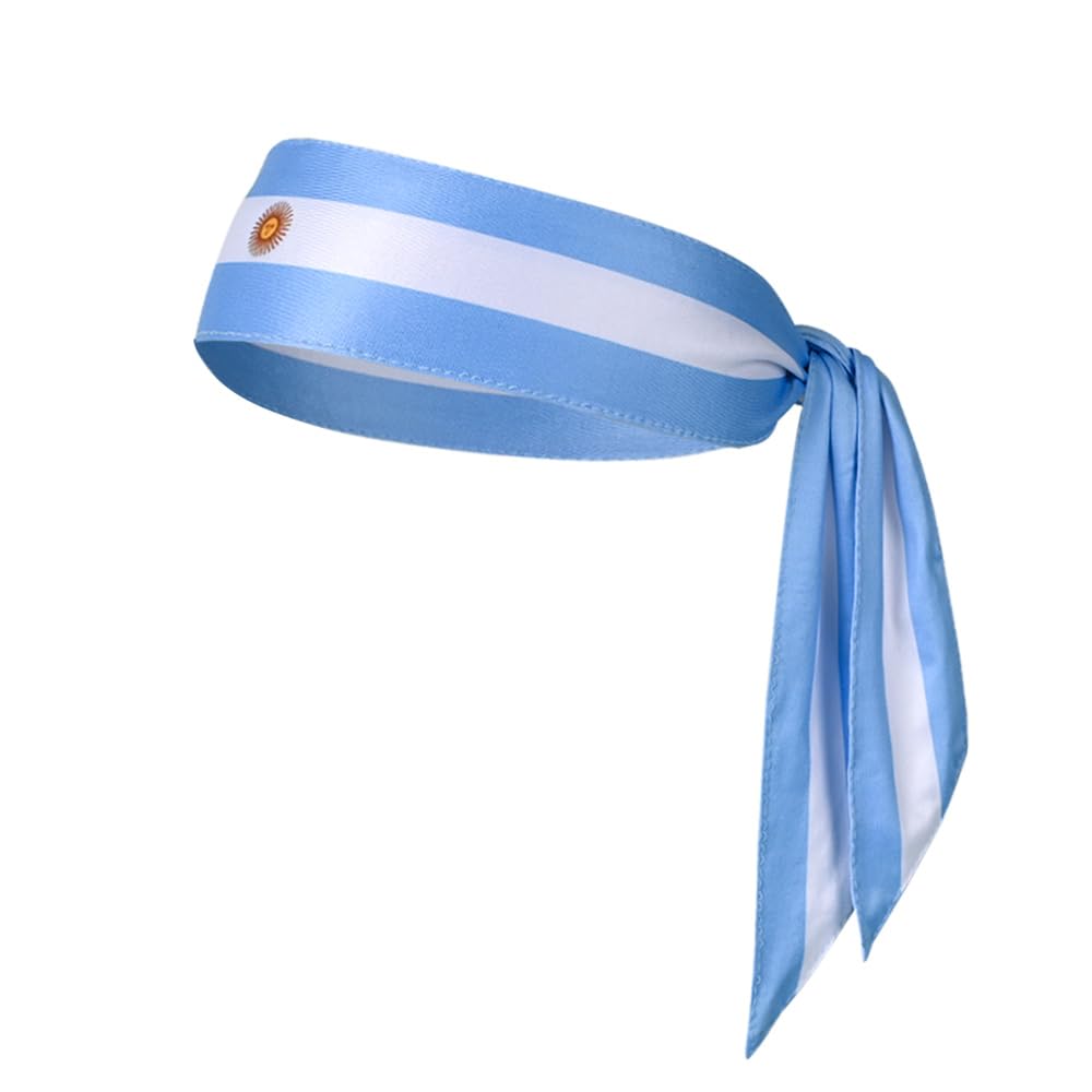 Sports Tie Headband Bandana, Elastic Adjustable Sweat Band for Men and Women