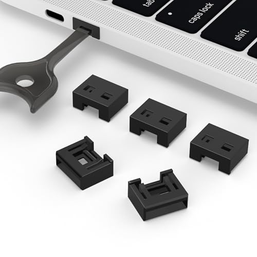 24PCS USB Port Lock with 2 Key Laptop Security Locks Removable USB -A Port Blocker Dust Moisture Resistant Shield for PC,Laptop & Protect Information Security