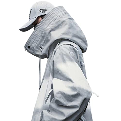 KCLOT Inc Functional Techwear Jacket Japanese Streetwear Zip Up Windbreaker Jacket for Men4
