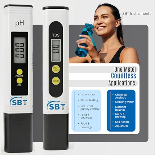 Image of Water Testing Kit Combo (pH Meter, TDS Meter & pH Strips) | With Buffer Powder | Water Tester for RO, Aquarium, Hydroponics, Pool & Lab Use