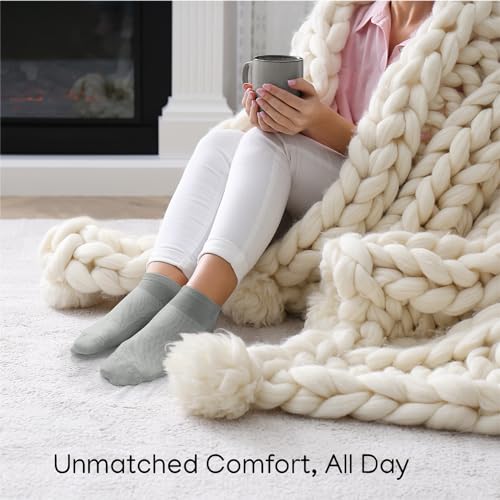 Image of Duna Ankle Socks for Womens - Ultra Thin Breathable Cotton Sport Socks - Athletic, Running, Low Cut, No Show (4 and 6 pairs)