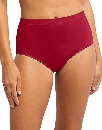 Culotte taille haute Bali invisible et anti-marques en microfibre rouge smart 6-7