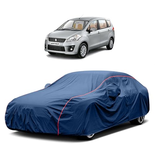 Image of Heavy-Duty Car Cover for Compatible with Maruti Ertiga (2012 to 2025 All Models) Deluxe Car Protection Cover ? Waterproof & UV-Resistant All-Season Exterior Protection