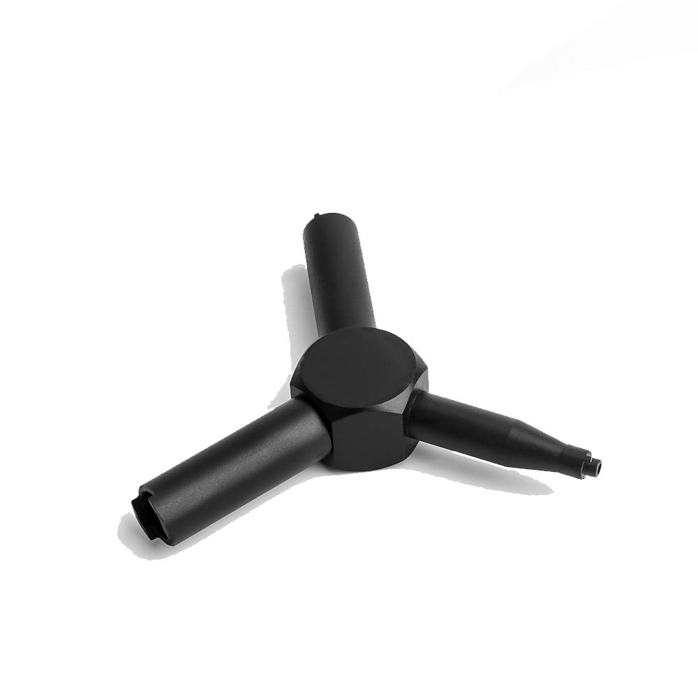 Clé de Valve, Clé de boîte de Mesure pour KSC WA Gas Magazine Charging Valve Gear Steel, Outil Multifonctionnel de détachement, de réparation et de Retrait du Noyau